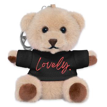 Lovely - Teddy Schlüsselanhänger - Schwarz - Vorne
