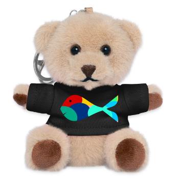 FISH. SARDINE. APRIL FOOL. SEA. OCEAN - Teddy Keyring - black - Front
