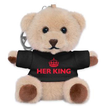 Ihr König - Teddy Schlüsselanhänger - Schwarz - Vorne