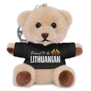 Lithuanian pride, Lithuanian patriot - Teddy Keyring - black - Front