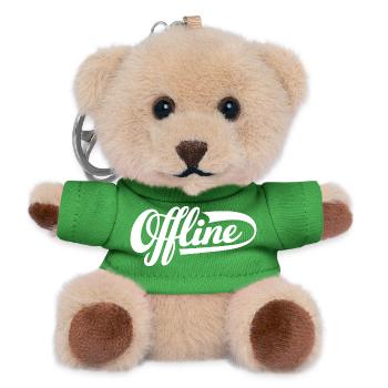 Offline Statement - Teddy Keyring - green - Front
