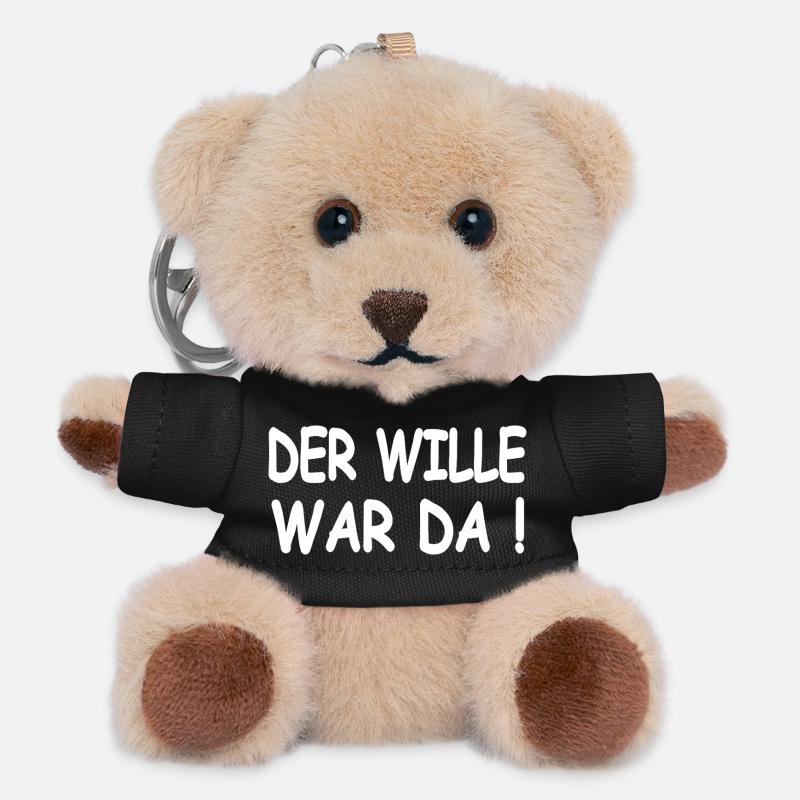 Auto - Teddy Schlüsselanhänger - Schwarz