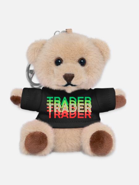 TRADER bunt - Teddy Schlüsselanhänger - Schwarz