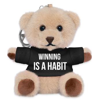 WINNING IS A HABIT. | Greyline Official - Teddy Keyring - black - Front