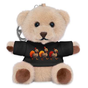 Thanksgiving Truthahn Baby - Teddy Schlüsselanhänger - Schwarz - Vorne