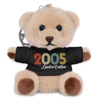 2005 Limited Edition - Vintage Jubiläumsgeschenk - Teddy Schlüsselanhänger - Schwarz - Vorne