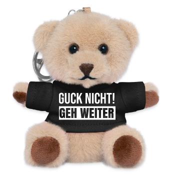 Don't look, go on - Teddy Keyring - black - Front