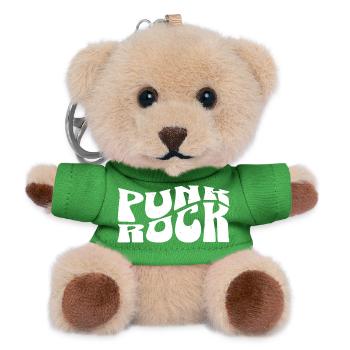 Punkrock Mutige Typografie - Teddy Schlüsselanhänger - Grün - Vorne