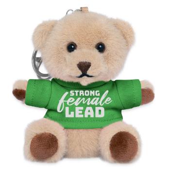 Strong Female Lead Feminism Empowerment Women - Teddy Keyring - green - Front