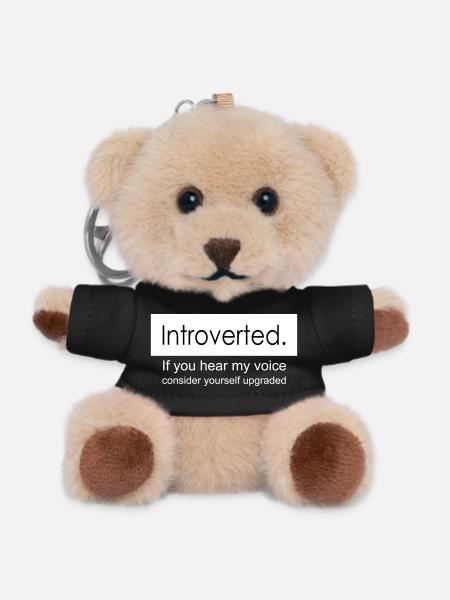 introvert - Teddy Keyring - black