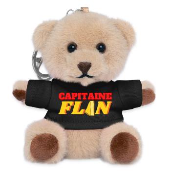 Capitaine Flan - Porte-clés ourson - noir - Devant