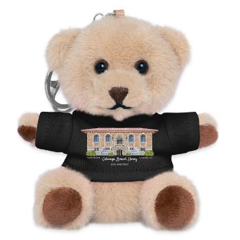 Los Angeles, Handzeichnung Cahuenga Library,  - Teddy Schlüsselanhänger - Schwarz - Vorne