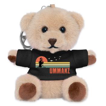 Baltic Sea Holiday ISLAND UMMANZ Souvenier Funny - Teddy Keyring - black - Front