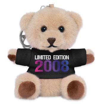 18. Geburtstag Limited Edition 2008 vintage - Teddy Schlüsselanhänger - Schwarz - Vorne