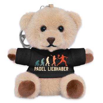 PADEL LOVERS Padel Hobby Padel Sports Funny - Teddy Keyring - black - Front