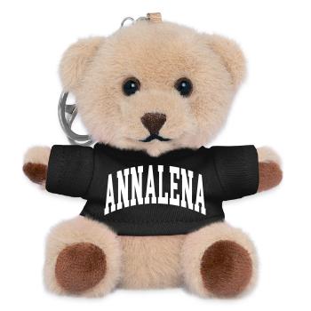 ANNALENA - Porte-clés ourson - noir - Devant