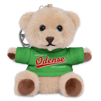 I Got Lost In Odense And Loved It - Denmark Travel - Teddy Keyring - green - Front