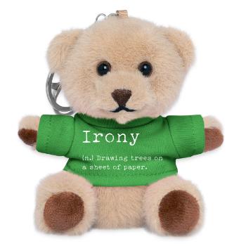 Irony Definition - Teddy Schlüsselanhänger - Grün - Vorne