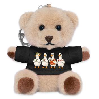 Mahjong goose - Teddy Schlüsselanhänger - Schwarz - Vorne