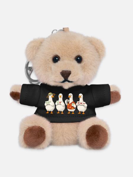 Mahjong goose - Teddy Schlüsselanhänger - Schwarz