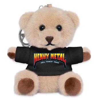 Heavy Metal Hell yes Text-Logo - Teddy Schlüsselanhänger - Schwarz - Vorne