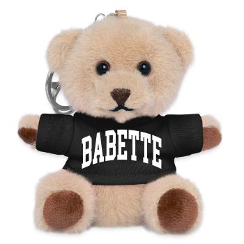 Babette - Teddy Schlüsselanhänger - Schwarz - Vorne