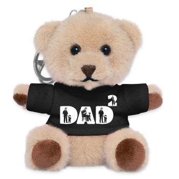 T-shirt Papa High 2 Jumeaux Double Papa - Porte-clés ourson - noir - Devant