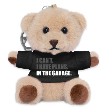 I can't i have plans Car lover car guy mechanic - Teddy Schlüsselanhänger - Schwarz - Vorne