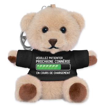 Father's Day Gift Man Humor Dad Anniversai - Teddy Keyring - black - Front