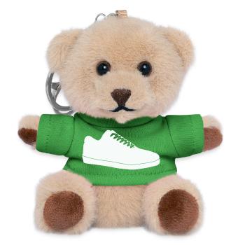 Shoe Silhouette Line Art - Teddy Keyring - green - Front