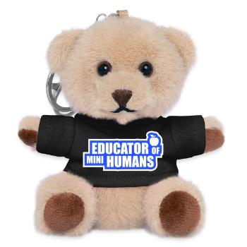 Educator Of Little Humans Lehrer Lustig Kinder - Teddy Schlüsselanhänger - Schwarz - Vorne