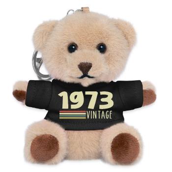 1973-Jubiläum-1973-retro-1973 - Teddy Schlüsselanhänger - Schwarz - Vorne