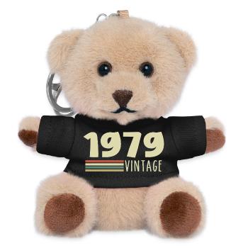 1979-Jubiläum-1979-retro-1979 - Teddy Schlüsselanhänger - Schwarz - Vorne
