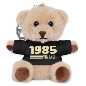 1985-Anniversaire-1985-retro-1985 - Porte-clés ourson - noir - Devant