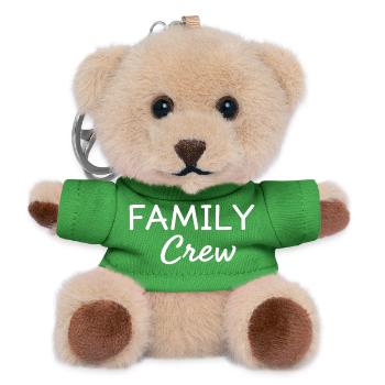 Family Crew Famille Unité Déclaration Familie - Porte-clés ourson - vert - Devant