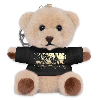 Background Abstract - Teddy Keyring - black - Front