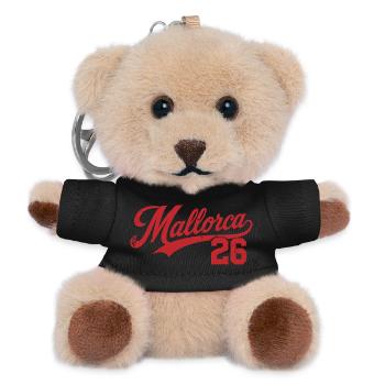 Mallorca 2026 Vintage Retro Edition - Teddy Schlüsselanhänger - Schwarz - Vorne
