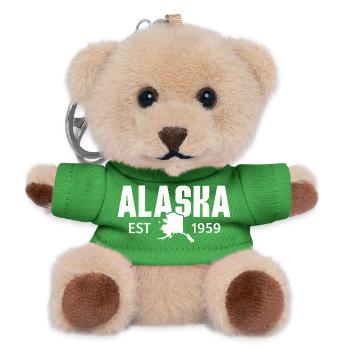 Alaska Est 1959 Retro Vintage - Teddy Keyring - green - Front