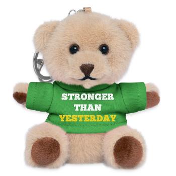 Gym Motivation - Teddy Schlüsselanhänger - Grün - Vorne
