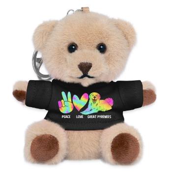 Pyrenäenhund - Teddy Schlüsselanhänger - Schwarz - Vorne