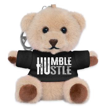 Bescheidener Hustle-Unternehmer Geschäftsmann Geschäftsmann Geschäftsmann - Teddy Schlüsselanhänger - Schwarz - Vorne