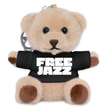 Free Jazz fettes Logo - Teddy Schlüsselanhänger - Schwarz - Vorne