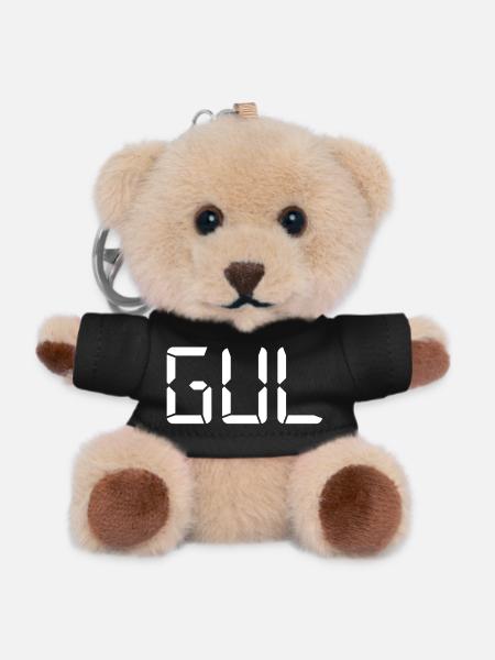 Yellow - LCD - Teddy Keyring - black