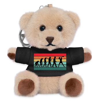 Hurling Player Coach Funny Team Hurlers Gift - Teddy Keyring - black - Front
