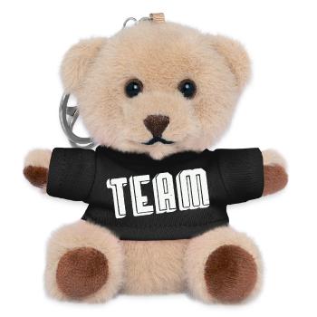 Police vintage teintée en gras Team Spirit - Porte-clés ourson - noir - Devant
