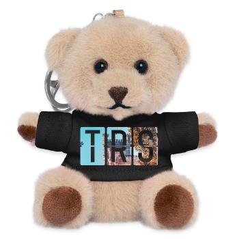 Flughafen Triest TRS - Teddy Schlüsselanhänger - Schwarz - Vorne