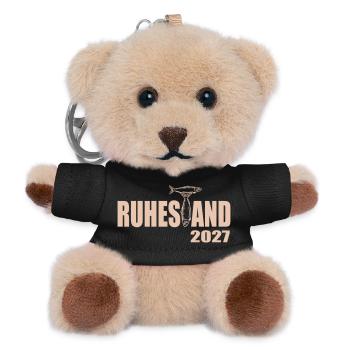 Ruhestand 2027, Fische - Teddy Schlüsselanhänger - Schwarz - Vorne