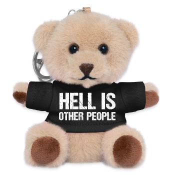 Die Hölle ist die Typografie anderer Menschen - Teddy Schlüsselanhänger - Schwarz - Vorne