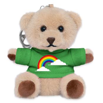 arc-en-ciel - Porte-clés ourson - vert - Devant