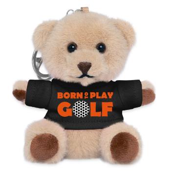 Born to play Golf - Teddy Schlüsselanhänger - Schwarz - Vorne